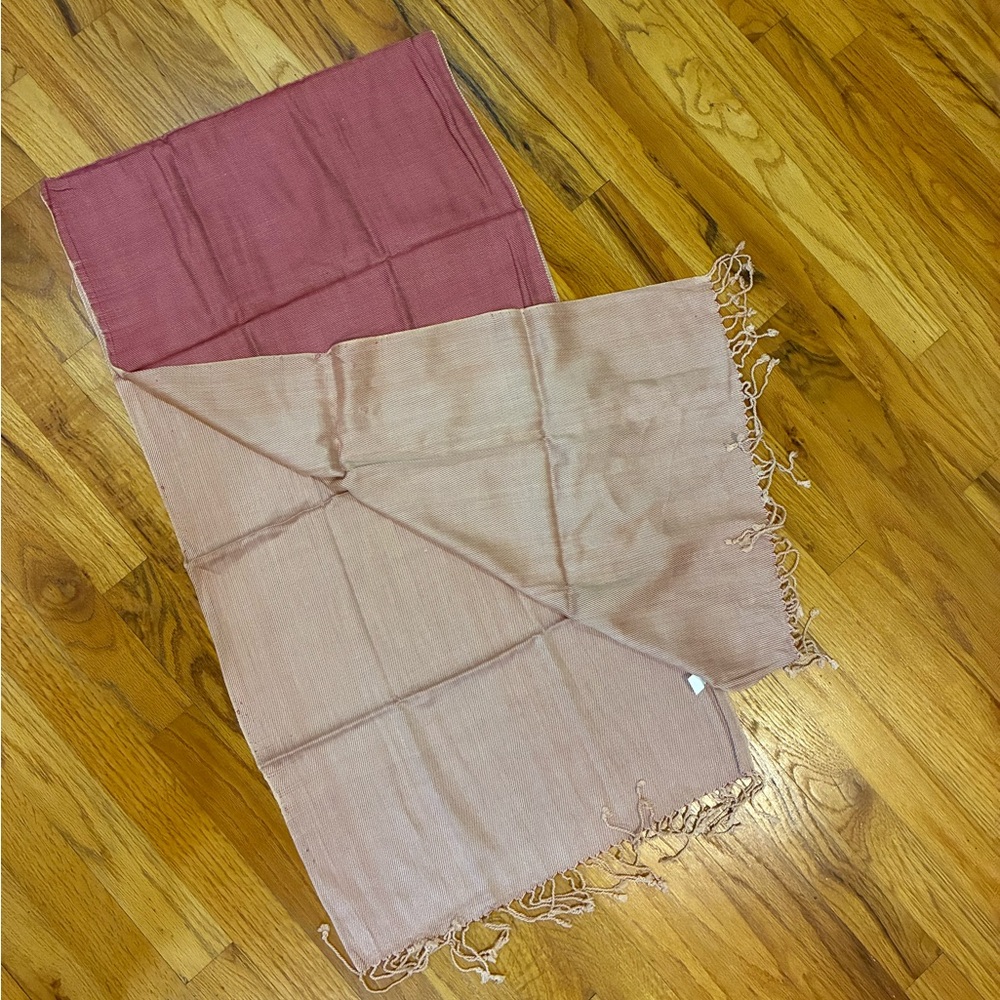 Two-Tone Fringe Scarf